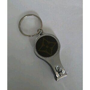 Upcycled Louis Vuitton Nail Clippers Bag Charm Keychain Bottle Opener